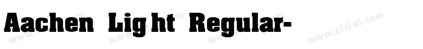 Aachen Light Regular字体转换
